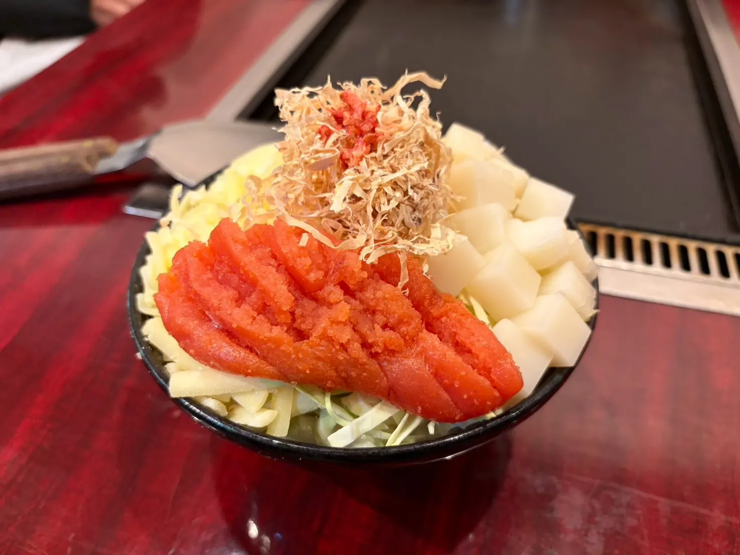 誠 月島店の明太子もちチーズもんじゃ